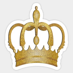 Queen Diva Crown, Fun Graphic Design Crown for Queens & Princess: Cute Birthday or Bachelorette Gifts Sticker